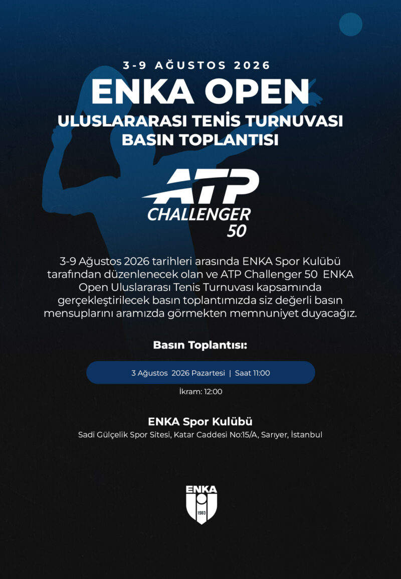 ATP challenger basın toplantısı davetiyesi