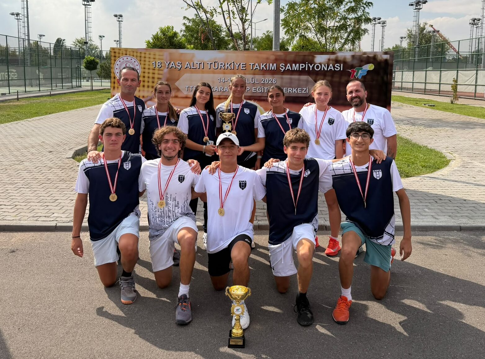 ENKA U18 Tennis Team Crowned Turkish Champions in Both Girls’ and Boys’ Categories!