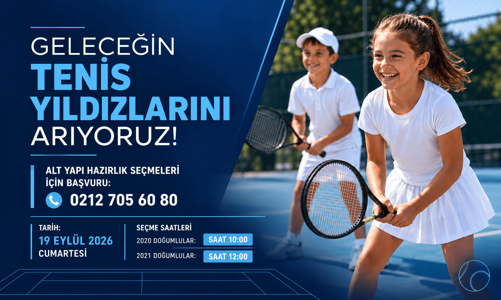 ENKA Tenis Alt Yapı Hazırlık Seçmeleri